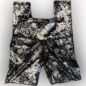 Jala Black Splatter Chill Yoga Pant size S